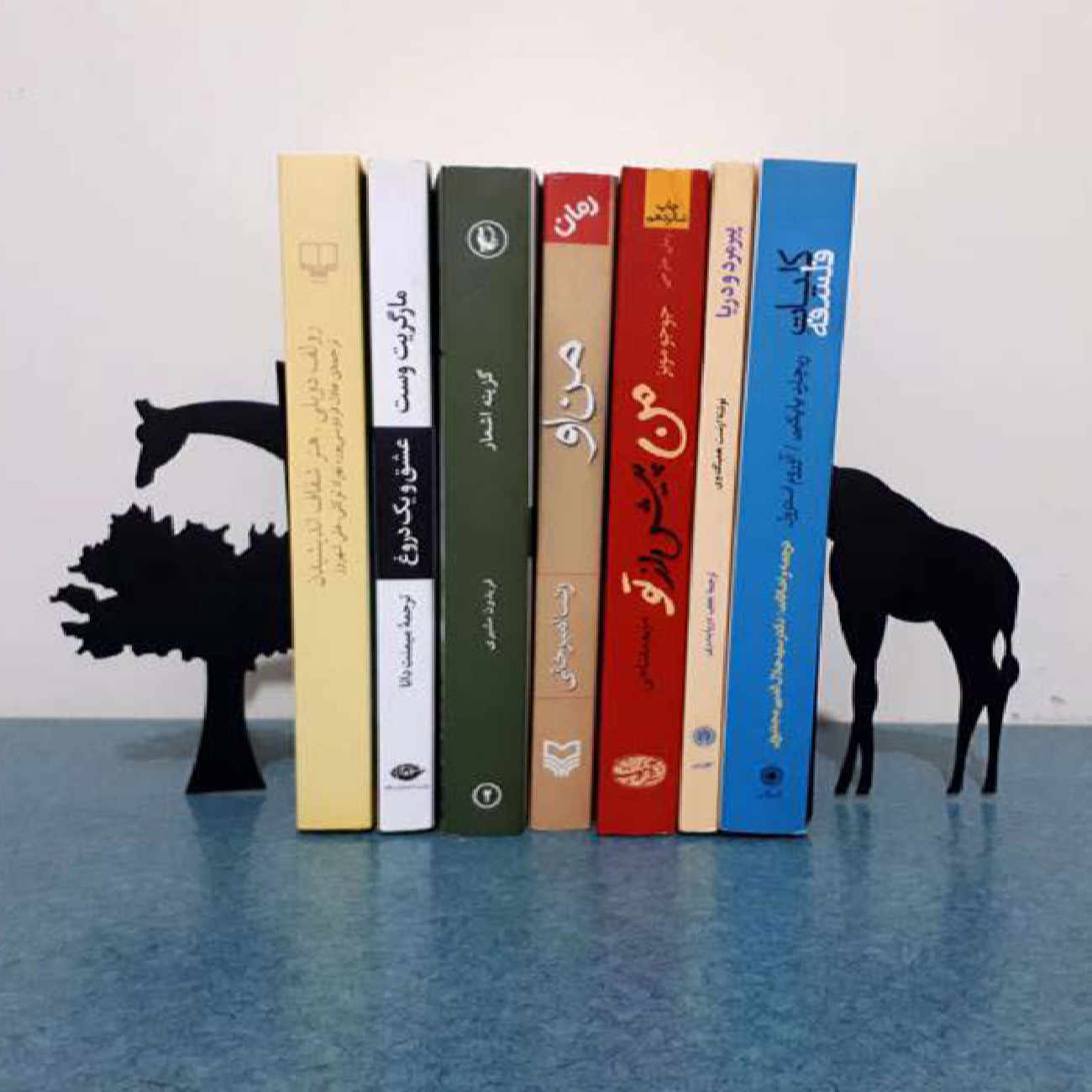 Giraffe Ontwerp Metalen Kunst Boeksteun – Speels voor Kinderplanken