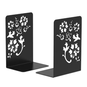 Bloem Ontwerp Metalen Kunst Boekensteun – Perfect voor Ingangen of Cadeauwinkels