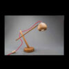 Minimalistische Houten Bureaulamp – Rood Snoer