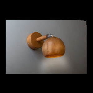Minimalistische Verstelbare Ronde Houten Wandlamp