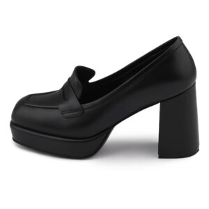 Natuurlijke Leren Instappers Hoge Hakken Schoenen voor Dames