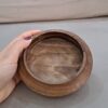 Natuurlijke Houten Kom Gemaakt van Walnoothout voor Woondecoratie