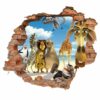 3D muursticker Madagascar voor de babykamer