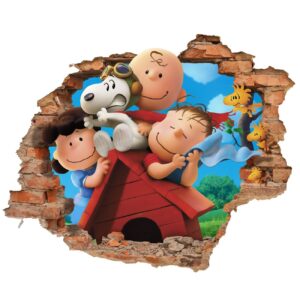 3D muursticker Snoopy en vrienden