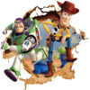 3D muursticker Toy Story voor de babykamer