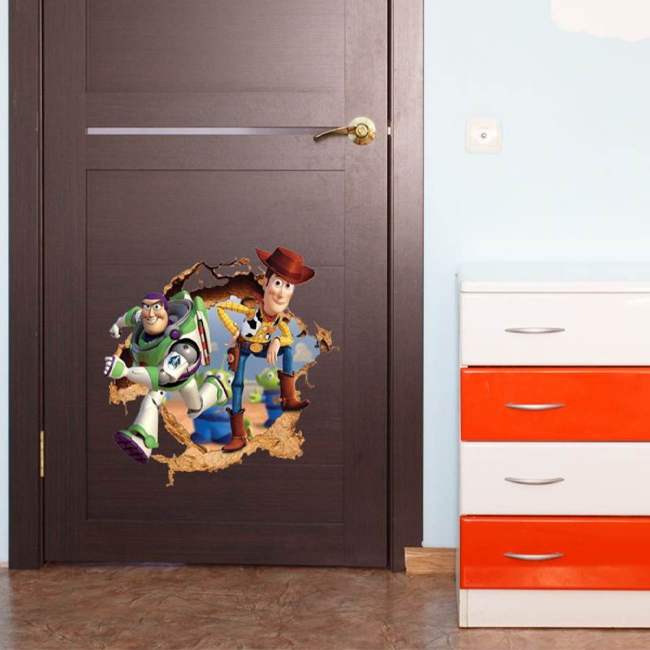 3D muursticker Toy Story voor de babykamer