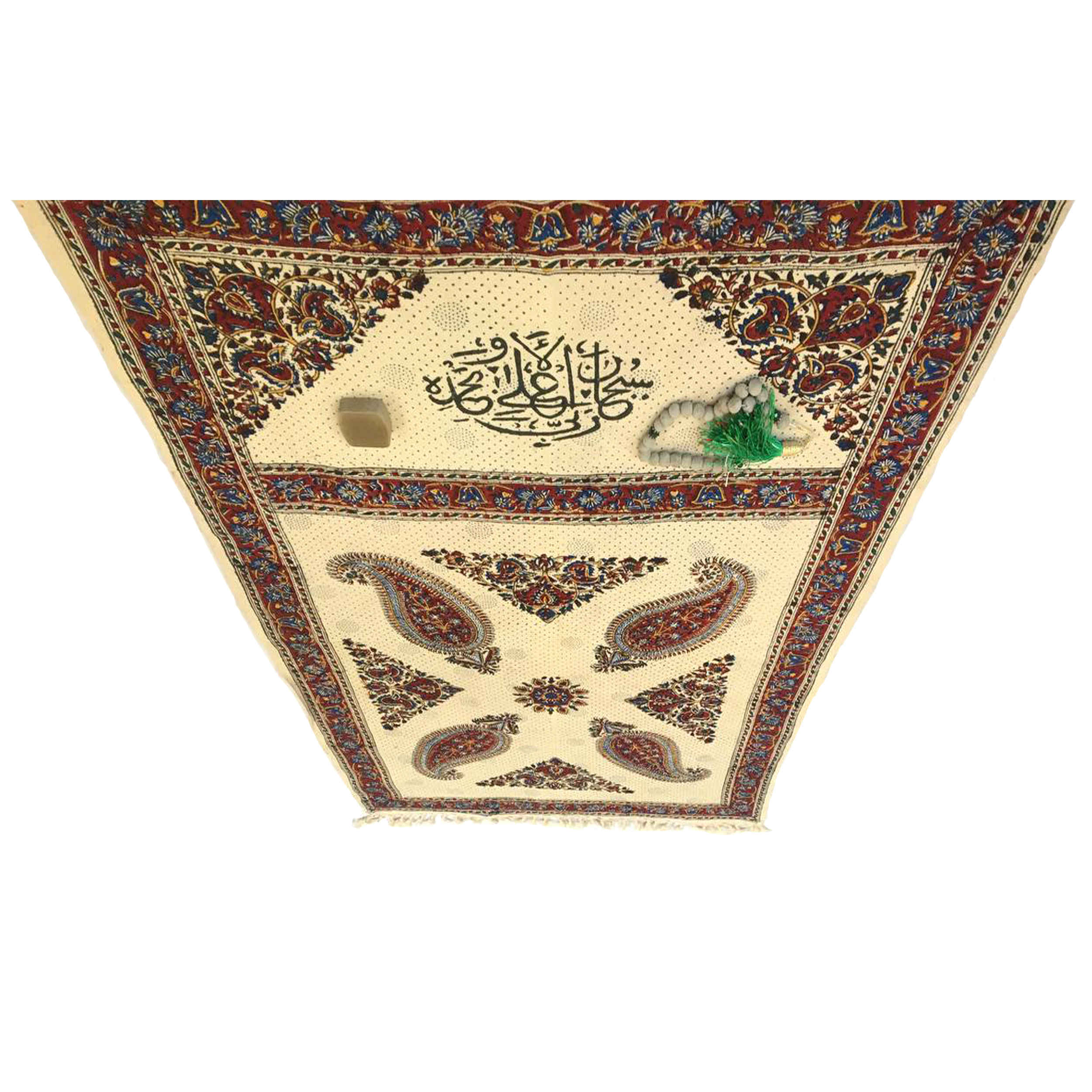 Perzisch Blokdruk Kalamkari Gebedskleed Sajadah met Booteh Paisley