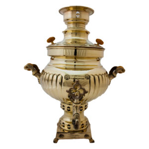 Perzische Messing Samovar Decoratieve Houtskool Theemaker 4,5 Liter