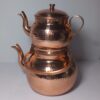 Perzische Koperen Dubbele Theepot Duurzaam & Gehamerd met Nano Coating