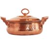 Perzische Koperen Sautépan – Handgehamerd met Deksel (Ashtad Model)