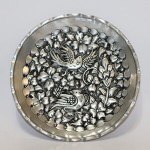 Perzisch Decoratief Koperen Bord Gol o Morgh Ontwerp