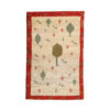 Handgeknoopt Perzisch levensboom Gabbeh tapijt met dierenmotieven - Crème, Wol