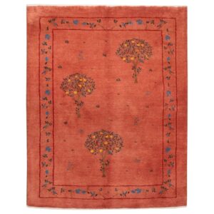 Authentiek handgeknoopt Perzisch levensboom Gabbeh tapijt – Rood, Wol