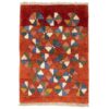 Handgeknoopt Perzisch geometrisch Gabbeh tapijt - Baksteenrood, Wol