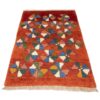 Handgeknoopt Perzisch geometrisch Gabbeh tapijt - Baksteenrood, Wol