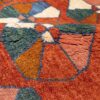 Handgeknoopt Perzisch geometrisch Gabbeh tapijt - Baksteenrood, Wol