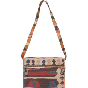 Handgeweven Kilim Schoudertas met Traditioneel Ontwerp