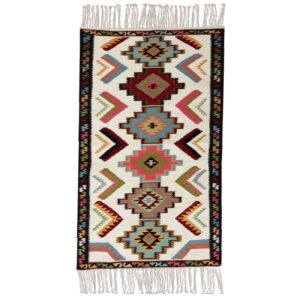 Perzisch Kilim Tapijt Authentiek Handgeweven Qashqai