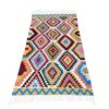 Perzische Ardabil Qashqai Kelim, geometrisch, authentieke handgeweven acrylvezels