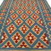 Perzische Fars Qashqai Kelim, geometrisch, authentieke handgeweven scheerwol
