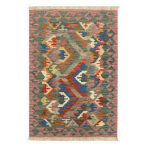 Perzisch Kilim Wol Tapijt Handgeweven in Firuzabad Qashqai
