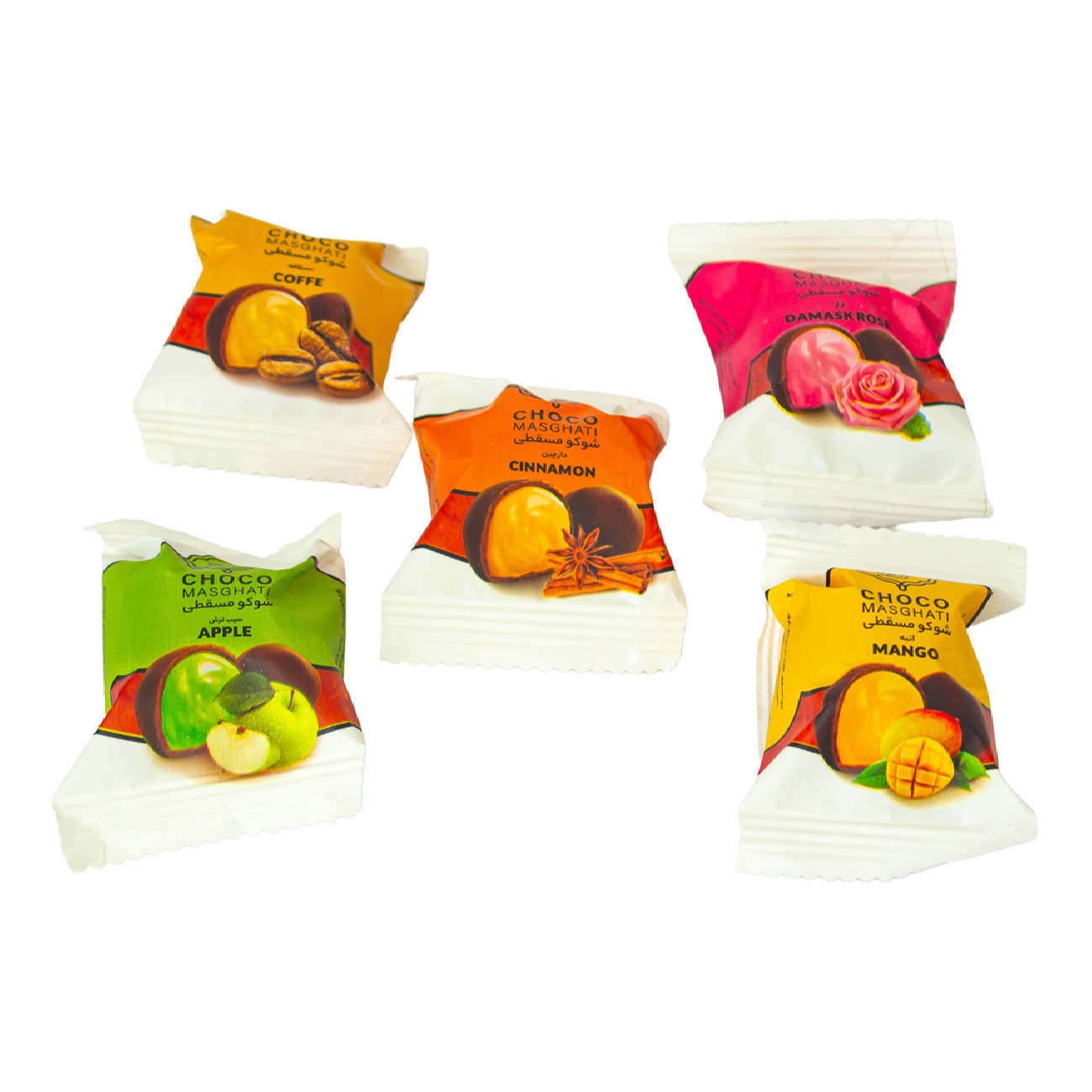 Perzische Lari Choco Masghati Halva met Gemengde Smaak (5x)