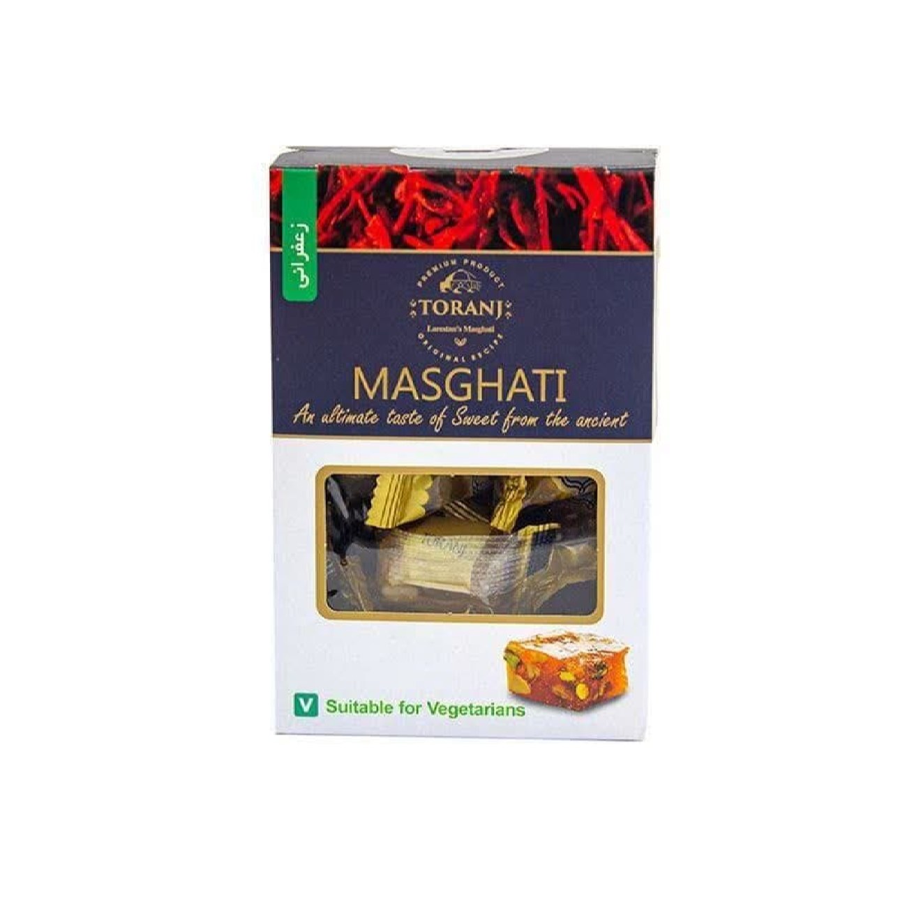 Perzische Lari Masghati Halva met Saffraansmaak – 400 gr (4x)