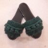 Groene Macramé Boho Chic Slippers – Model Shaparak