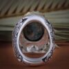 Perzische Neyshabur Turquoise Zilveren Ring voor Heren Model King