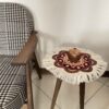 Perzisch Pateh Tafelkleed Kerman Handgemaakt Mandala – Wit
