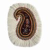 Perzisch Pateh Tafelkleed Kerman Handgemaakt Paisley – Wit