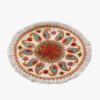 Perzische Pateh Tafellaken uit Kerman Handgemaakt Traditioneel Paisley Rond