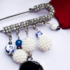 Veiligheidsspeld Broche voor Vrouwen met Agaat Edelsteen