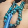 Perzische Neyshabur Turkoois Rozenkrans: 101 Gebedskralen Tasbih
