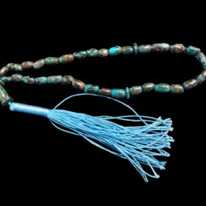 Perzische Neyshabur Turkoois Rozenkrans: 33 Gebedskralen Tasbih