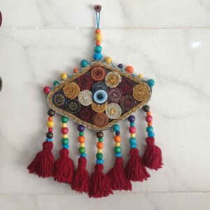 Perzisch Traditioneel Wandhanger Amulet Model Boze Oog
