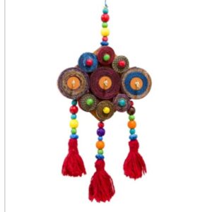 Handgemaakte Perzische Wollen Wand Sleutelhouder met Traditionele Stijl