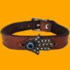 Perzische Leren Armband – Boze Oog Ontwerp