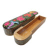 Perzische Houten Pennendoos – Khatam bloem & vogel