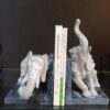 Olifant Ontwerp Decoratieve Boekensteun – Wit