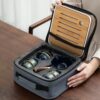 Japans Porseleinen Theeservies met 360 Graden Draaibare Theepot