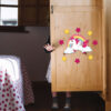 Verwijderbare Kinderkamer Houten Muurstickers met Eenhoorn Ontwerp