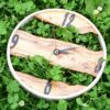 Handgemaakte Houten Wandklok – Rustiek Model Cyrus