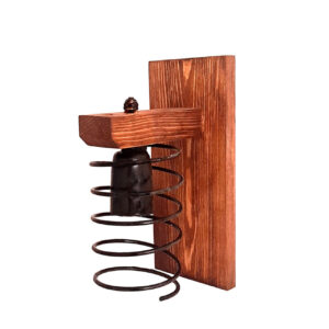 Rustieke Houten Wandlamp – Industrieel Design Bruin