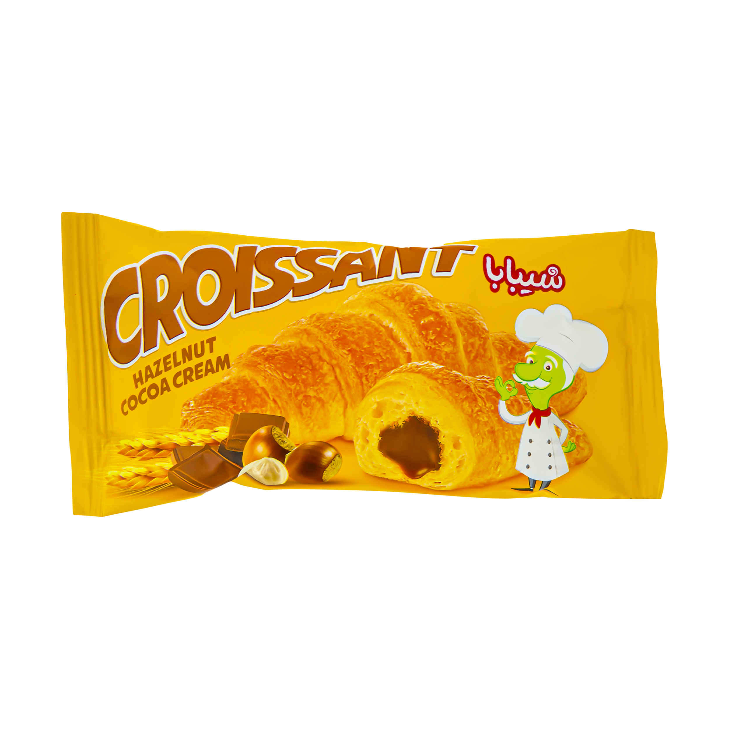 Shibaba Hazelnoot Cacaocrème Gevulde Croissant 50 gr (x24)