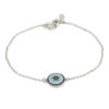 Zilveren Schakelarmband – Evil Eye Ontwerp