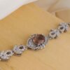 Zilveren Armband met Alexandriet – Rhodium Geplateerd