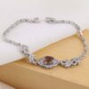 Zilveren Armband met Alexandriet – Rhodium Geplateerd