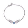 Zilveren Engel Armband – Boze Oog Detail
