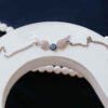 Zilveren Engel Armband – Boze Oog Detail